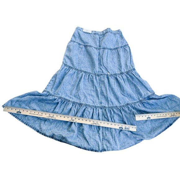 Maurices Denim Skirt Original Fit  Size10 High Rise Nonstretch Blue - Picture 8 of 9